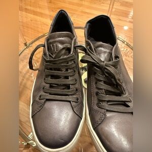 Brunomagli Men's Dark Brown Leather Sneakers